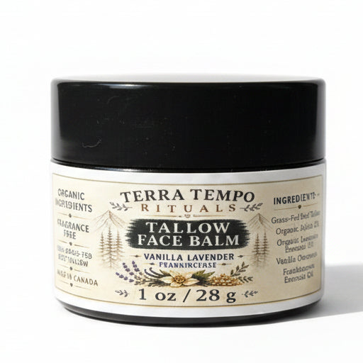 Grass-Fed Tallow Face Balm — Vanilla Lavender & Frankincense