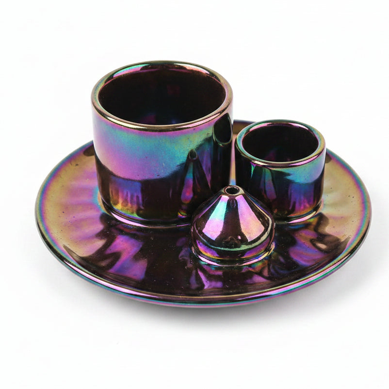 Ceramic Smudge Burner — Rainbow