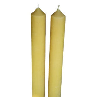 Colonial Taper Beeswax Candles — Pair