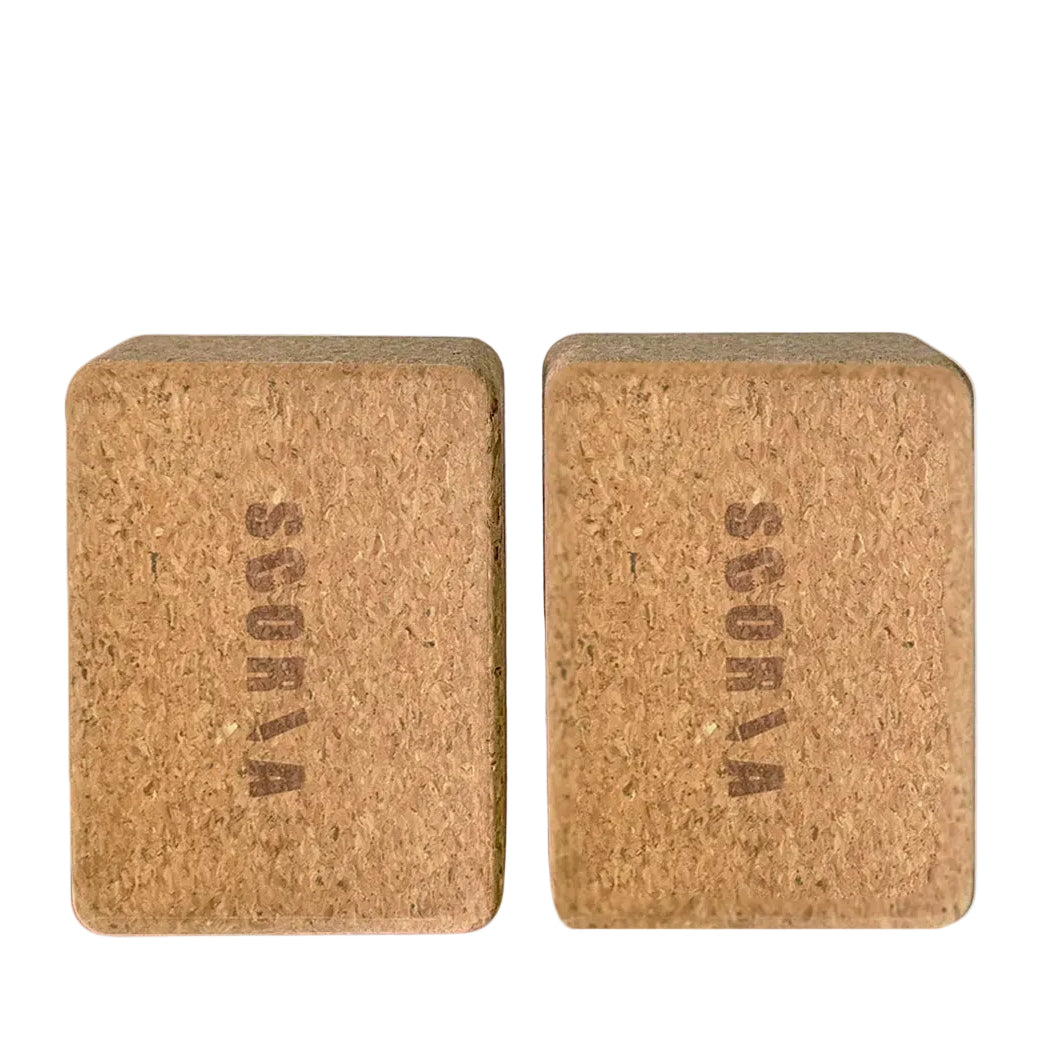Essential Handstand & Hand Balancing Cork Blocks | Set of Two | 100% Natural