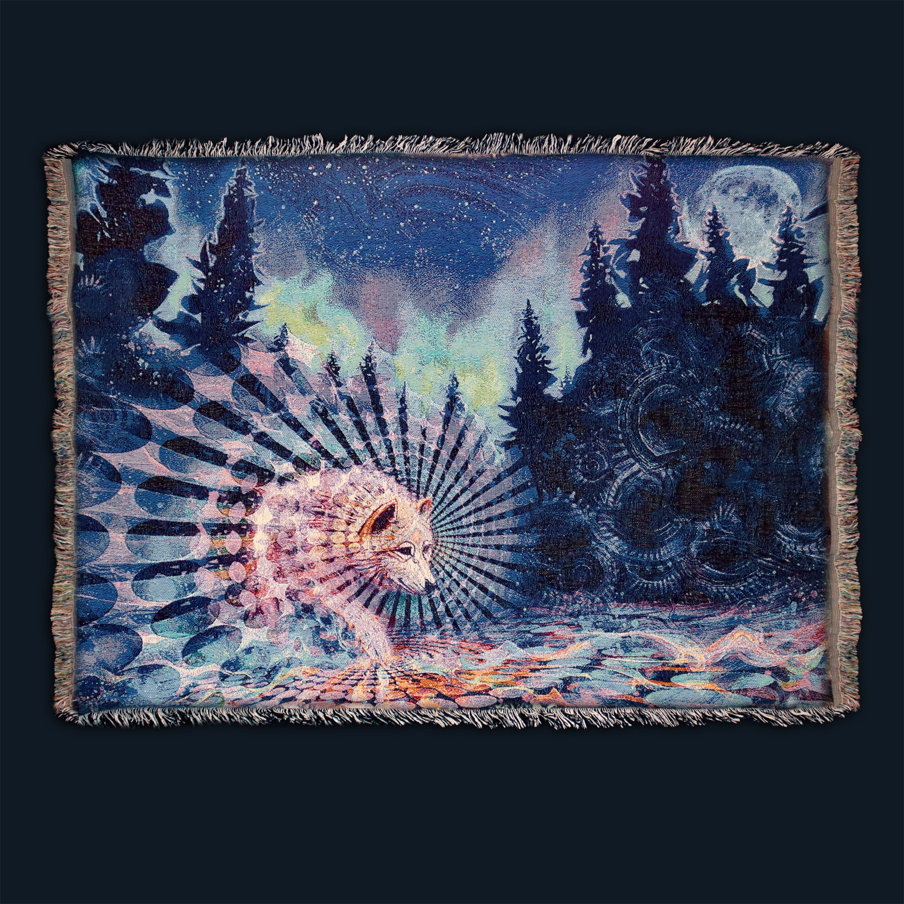Spirit Wolf - Woven Blanket