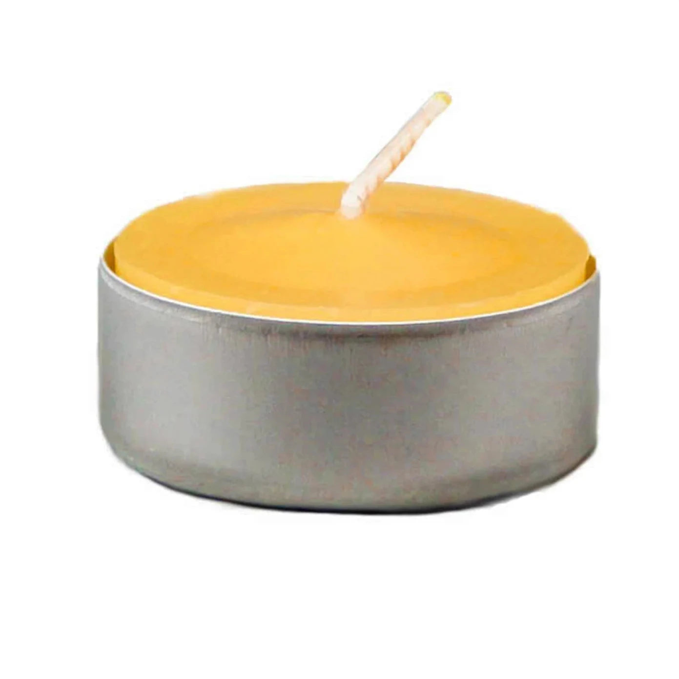 Natural Beeswax Tealight — in Aluminum Cup