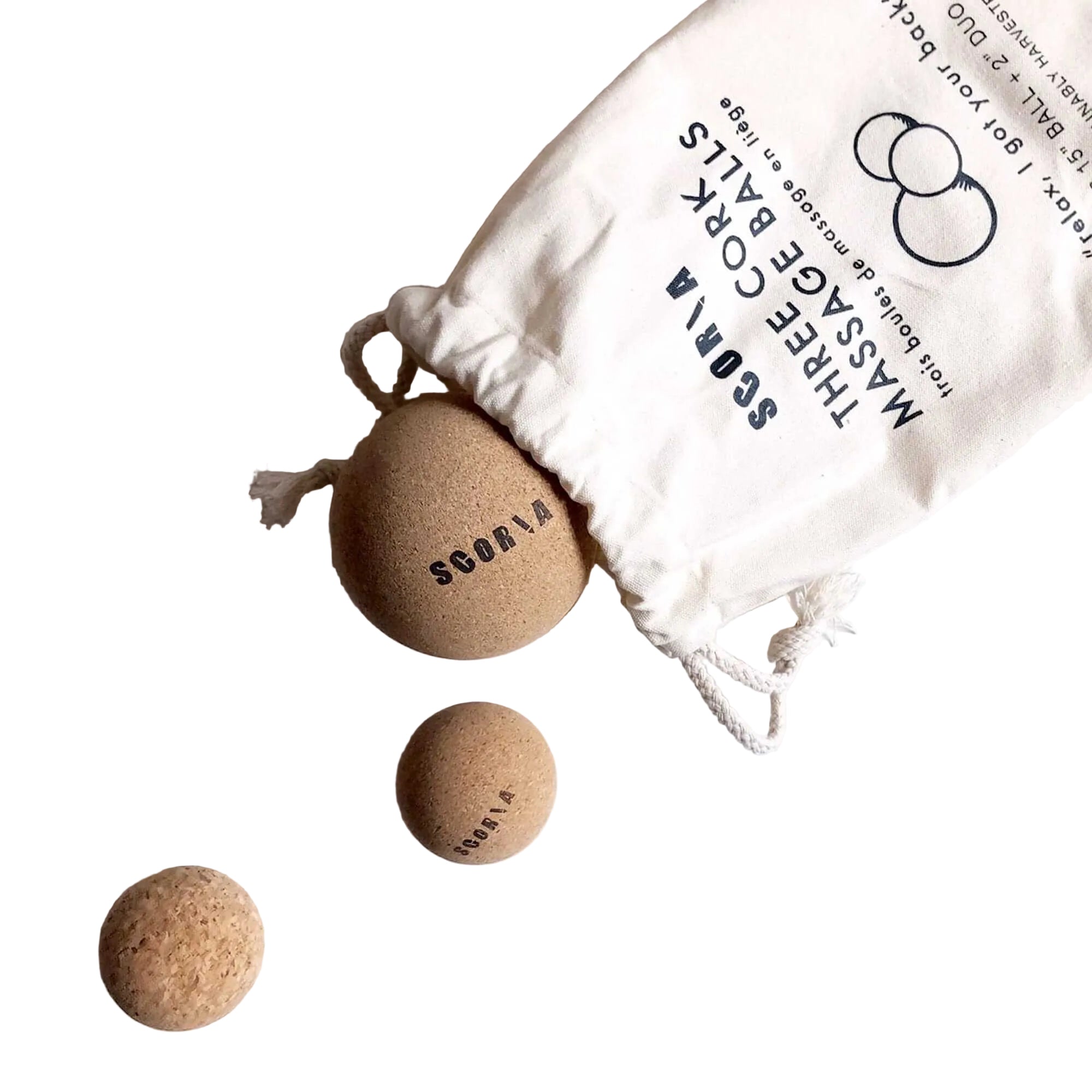 Cork Massage Balls (Set of Three)