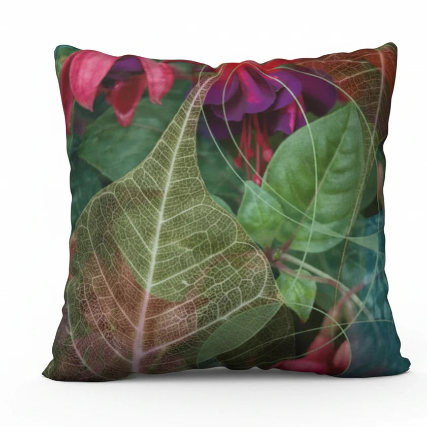 Bodhi Leaf | Velveteen Pillow Case - By Carolyn Quan