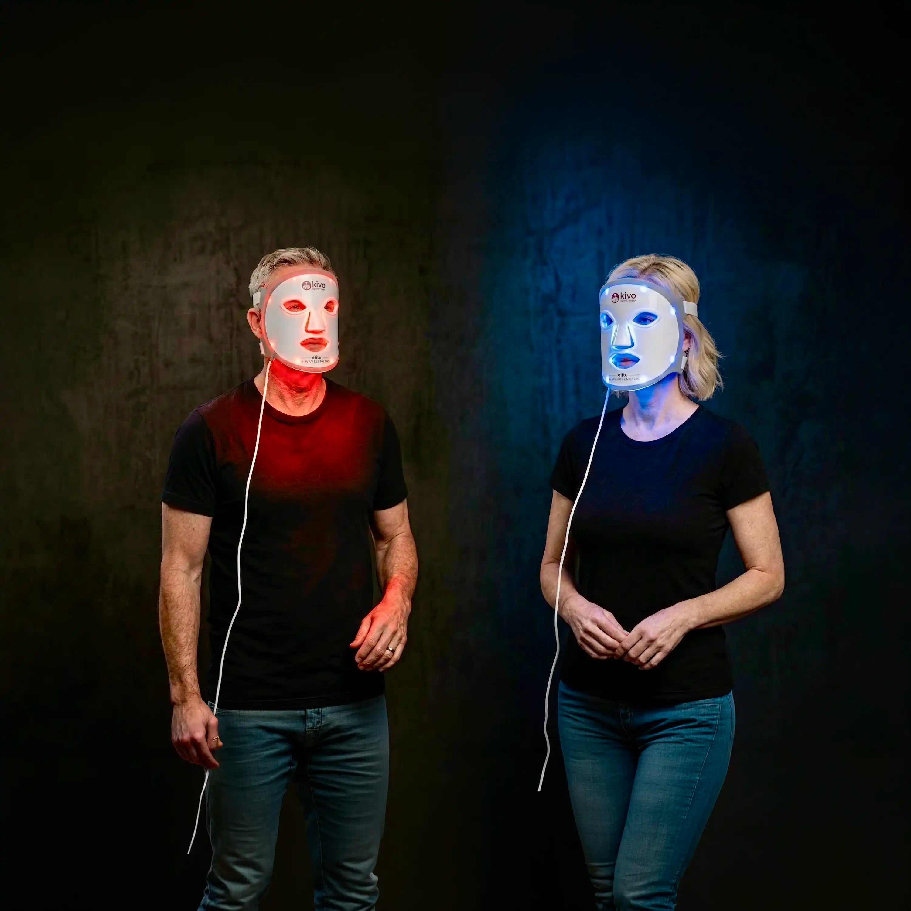 Kivo Elite Face: Blue, Yellow, Near-Infrared, and Red LED Light Therapy Mask