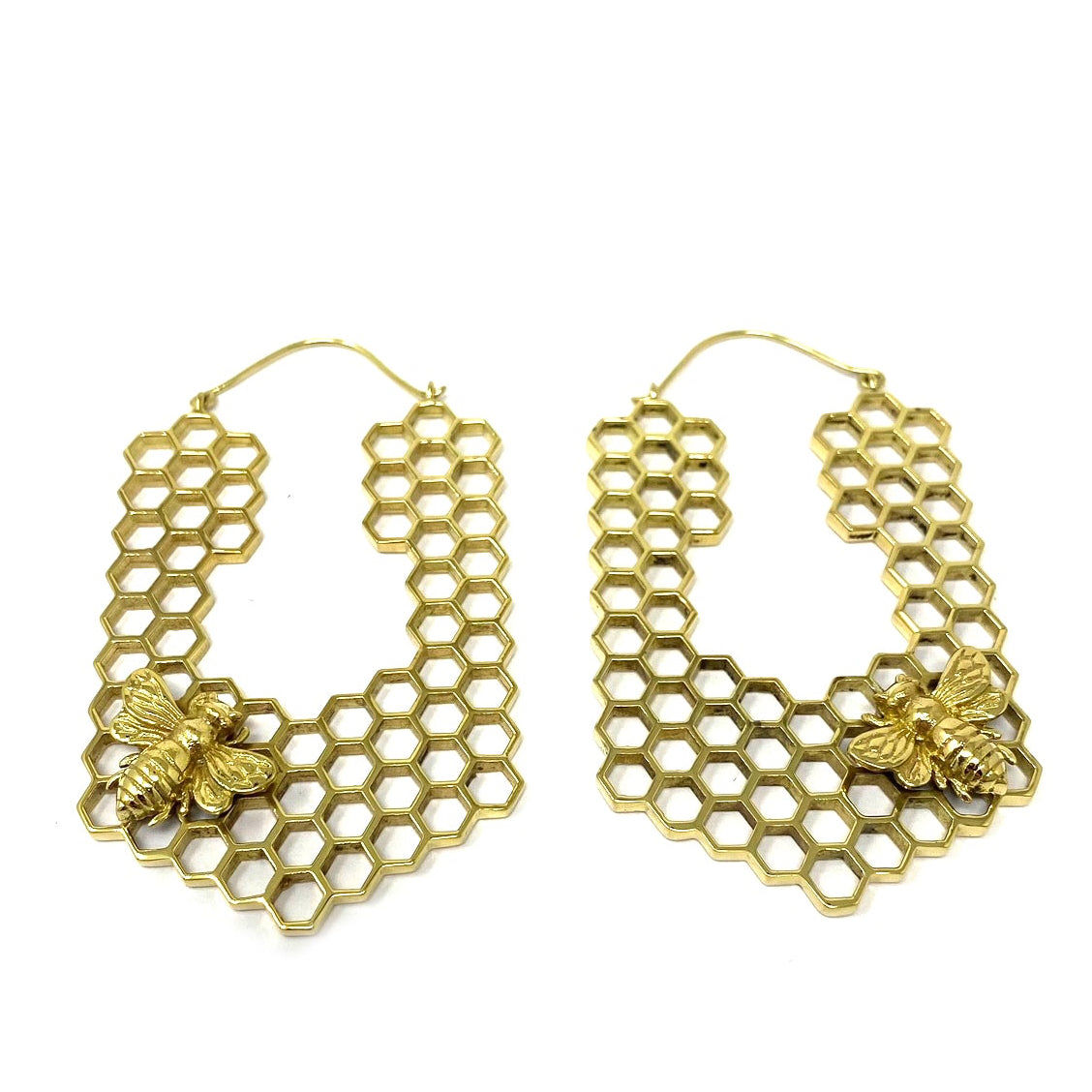 Honey Bee Hook Earrings ~ by Alula Boutik - alter8.com