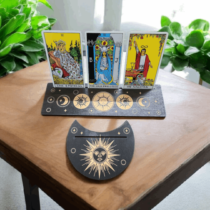 Wooden Tarot Card Holder
