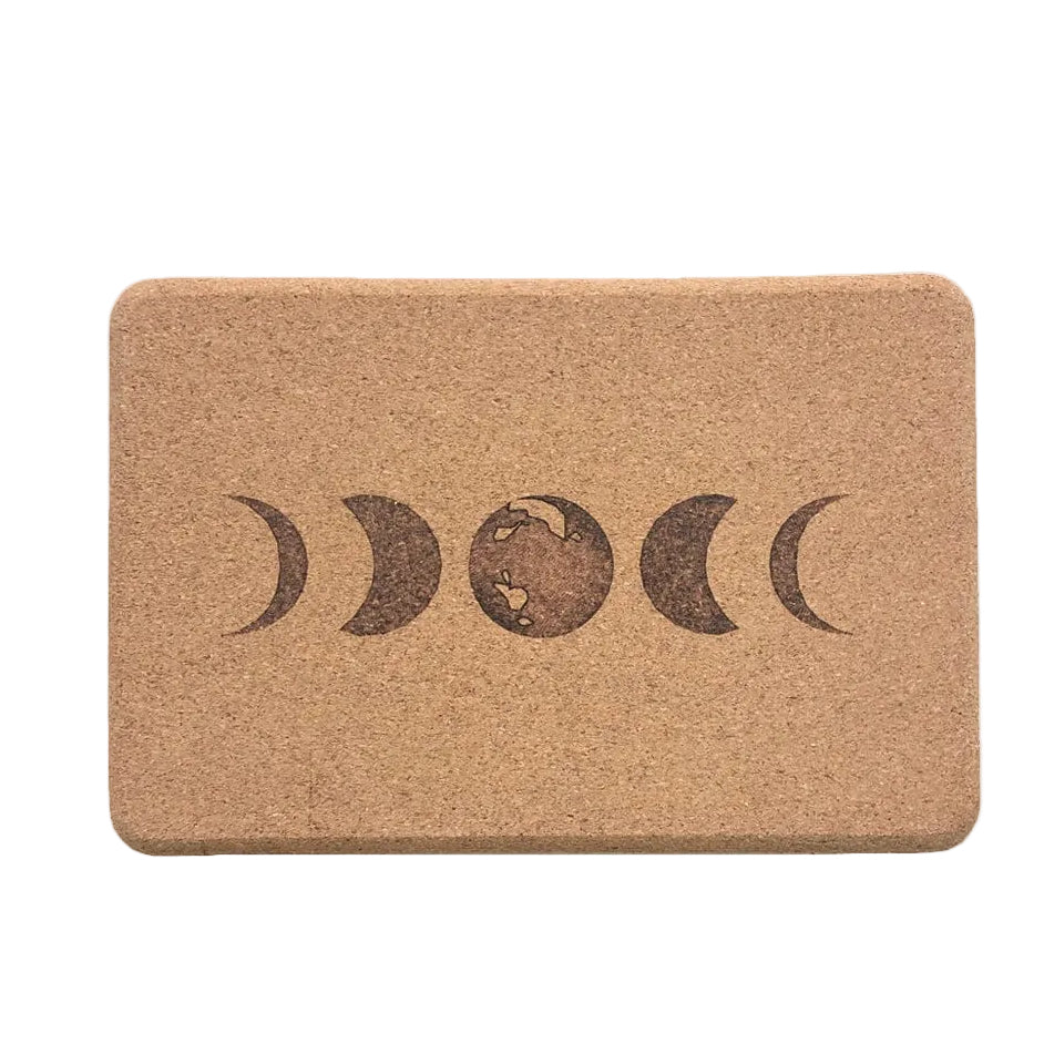 Moon Cork Yoga Block | ORIGINAL SIZE 4"x6"x9"