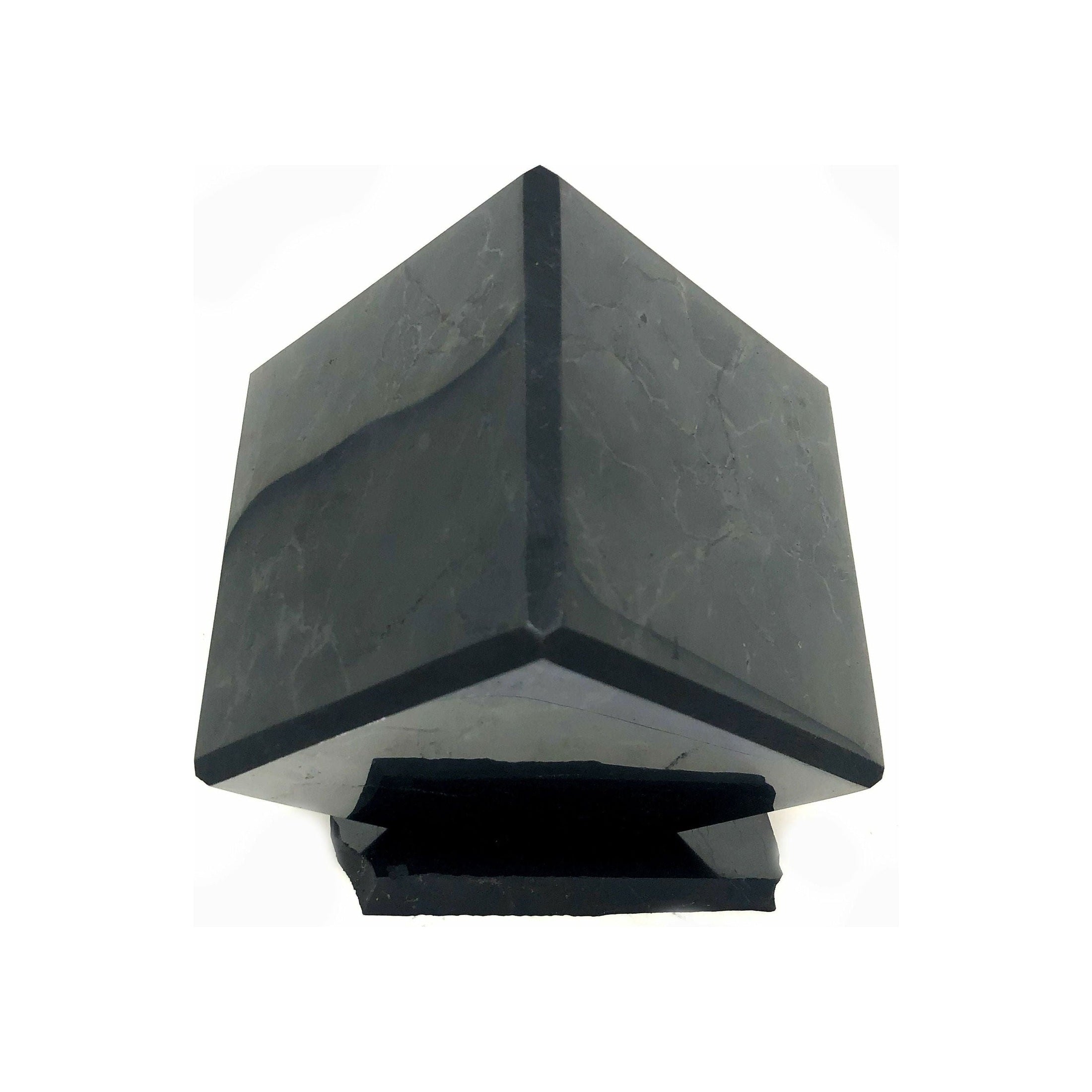 Shungite Cube with Stand (cut corner) 2 Pieces - alter8.com