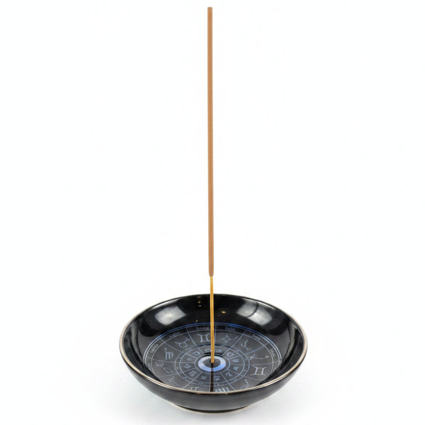 Astrology Wheel | Ceramic incense Holder