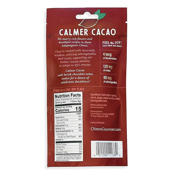 Dark Cocoa Adaptogen Ginger Chews