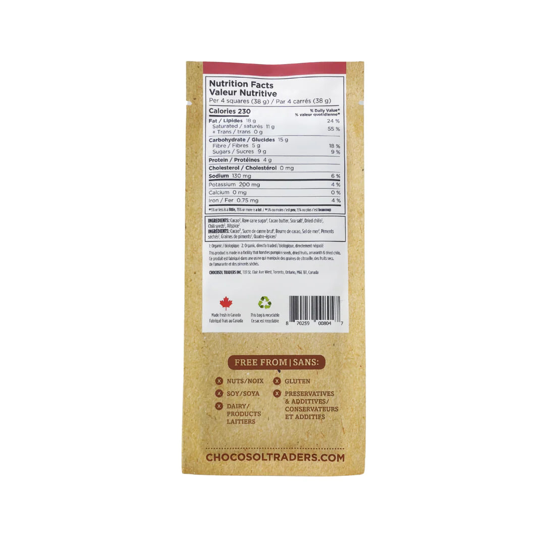 Five Chili Bullet Chocolate Bar