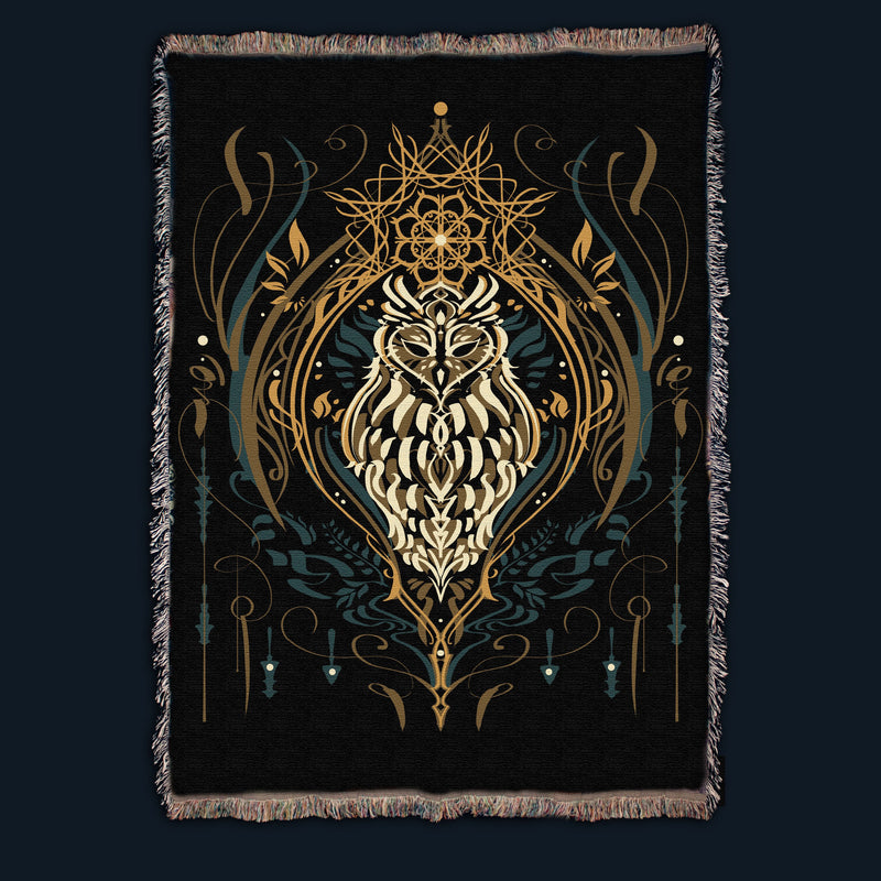 Owl Sigil - Woven Blanket