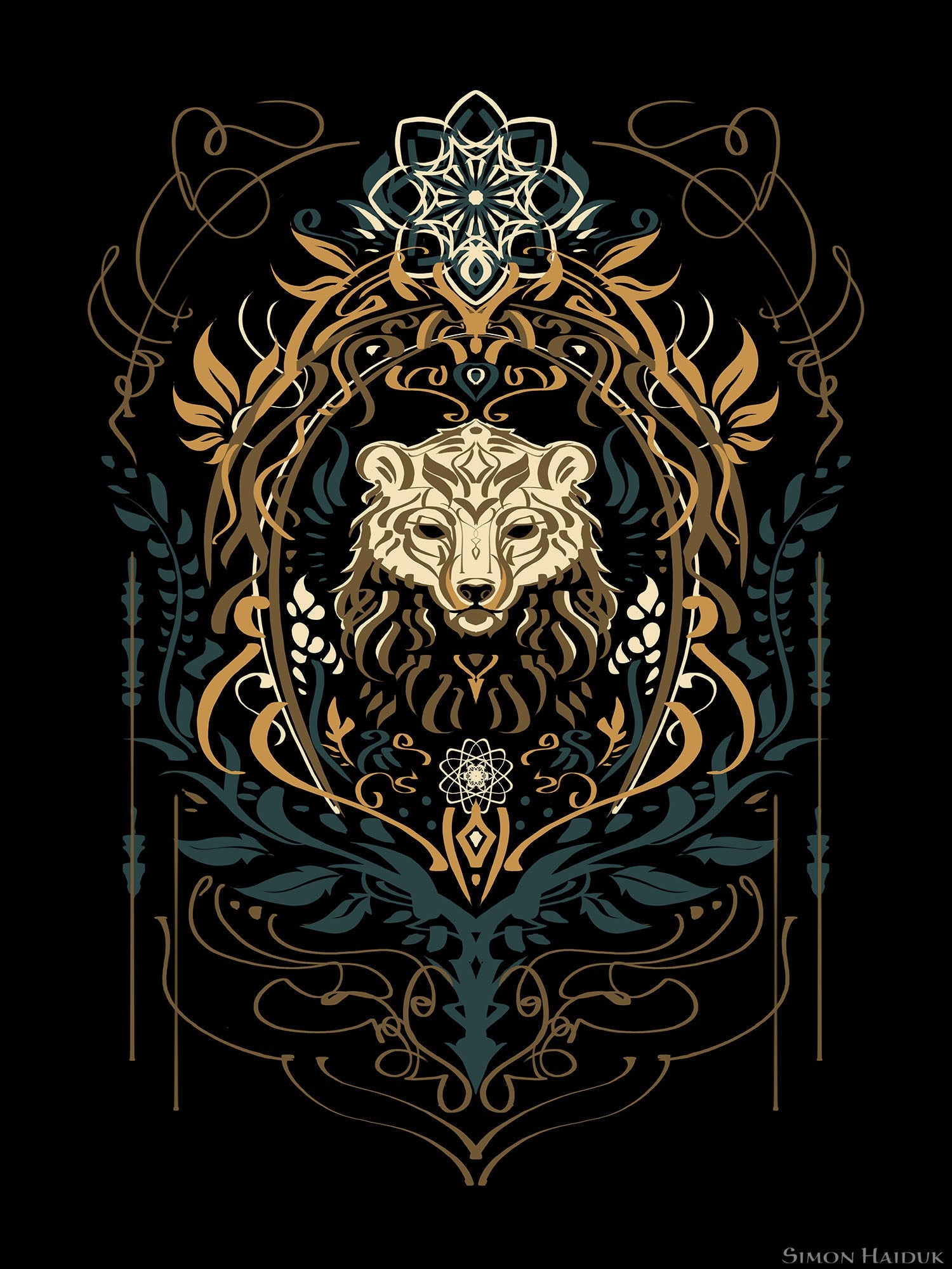 Spirit Bear Sigil - Paper Prints
