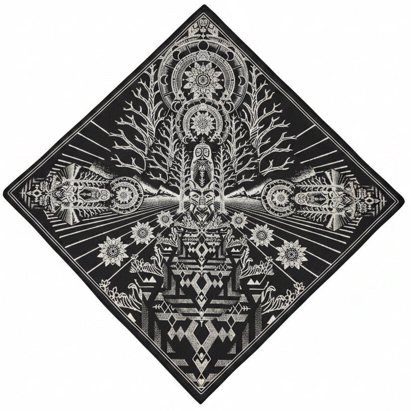 Animal Totem - Crystal Infused Bandana | Altar Cloth