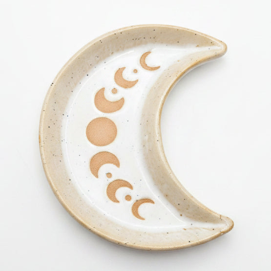 Crescent Moon Ceramic Plate