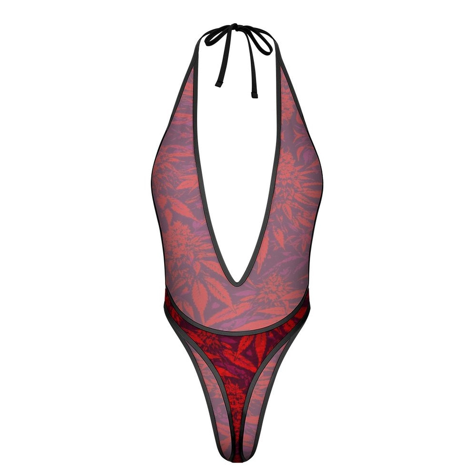 Electric Lettuce Deep-V Thong Bodysuit