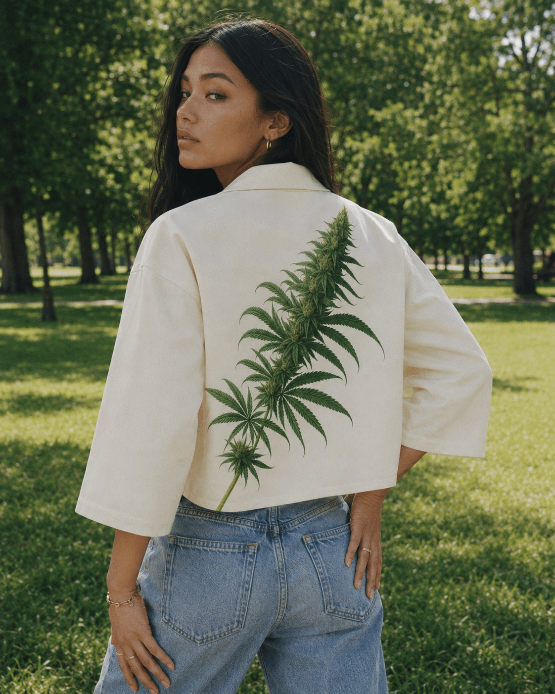 Flora Women's Cropped Jacket | Cotton