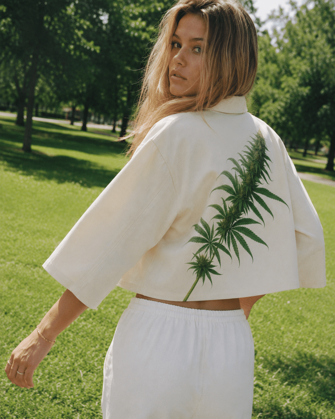 Flora Women's Cropped Jacket | Cotton