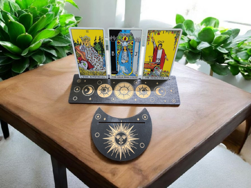 Wooden Tarot Card Holder