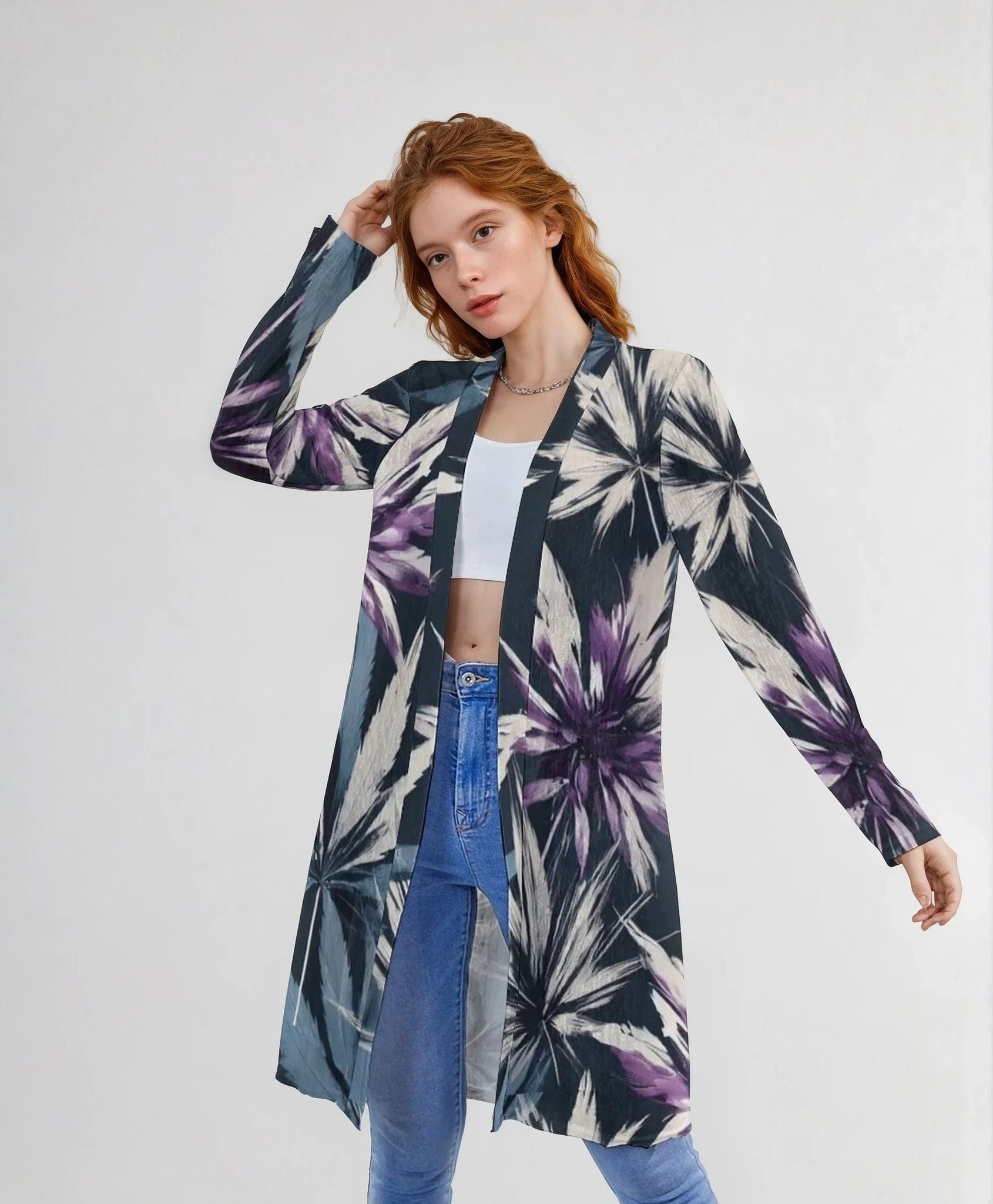 Indigo Haze Mid Kimono