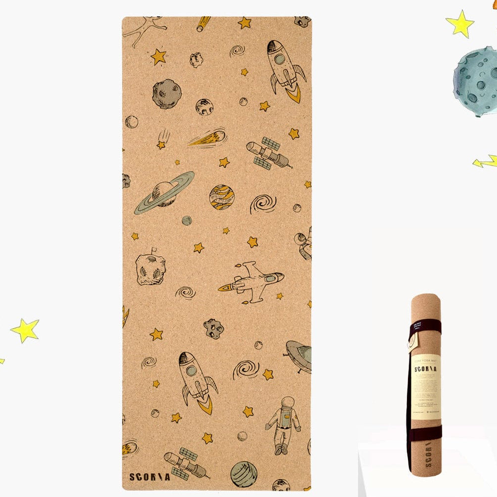 Kids Space Play & Cork Yoga Mat