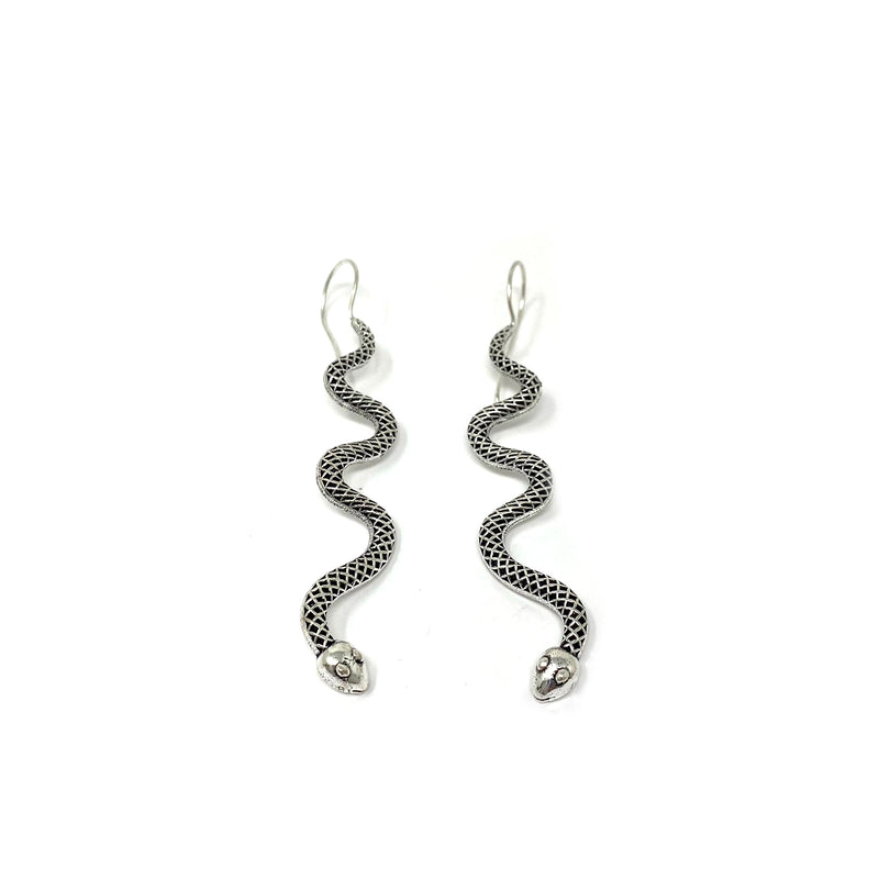 Long Snake Earrings ~ by Alula Boutik - alter8.com