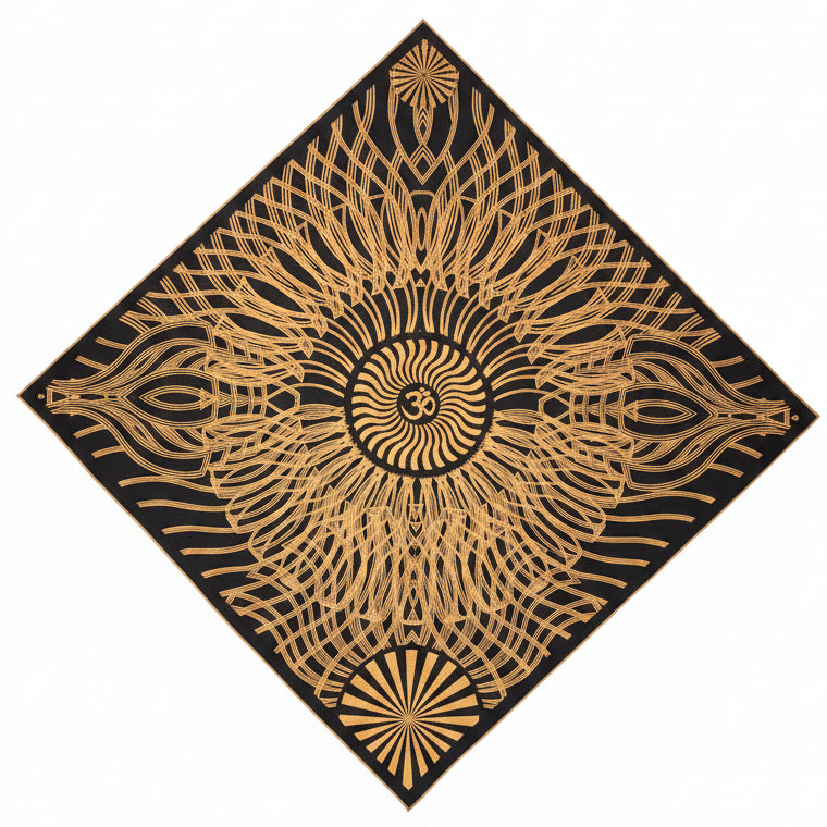 Ohm - Crystal Infused Bandana | Altar Cloth