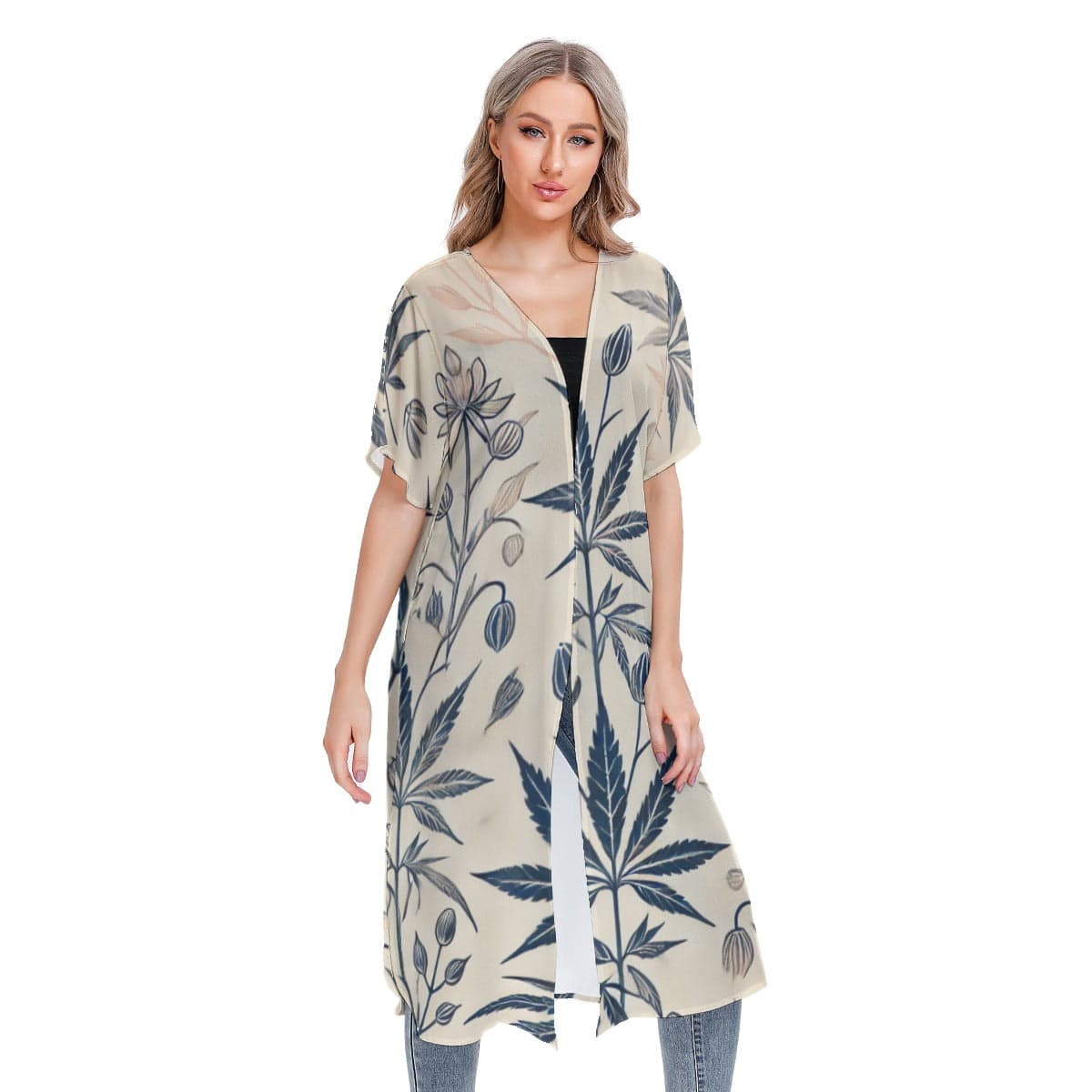 Soft Sativa Short Sleeve Kimono
