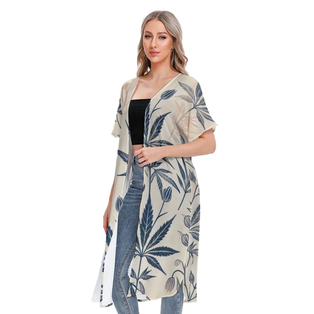 Soft Sativa Short Sleeve Kimono