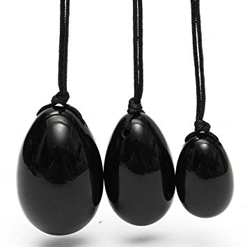 Gemstone Yoni Eggs: Obsidian - alter8.com