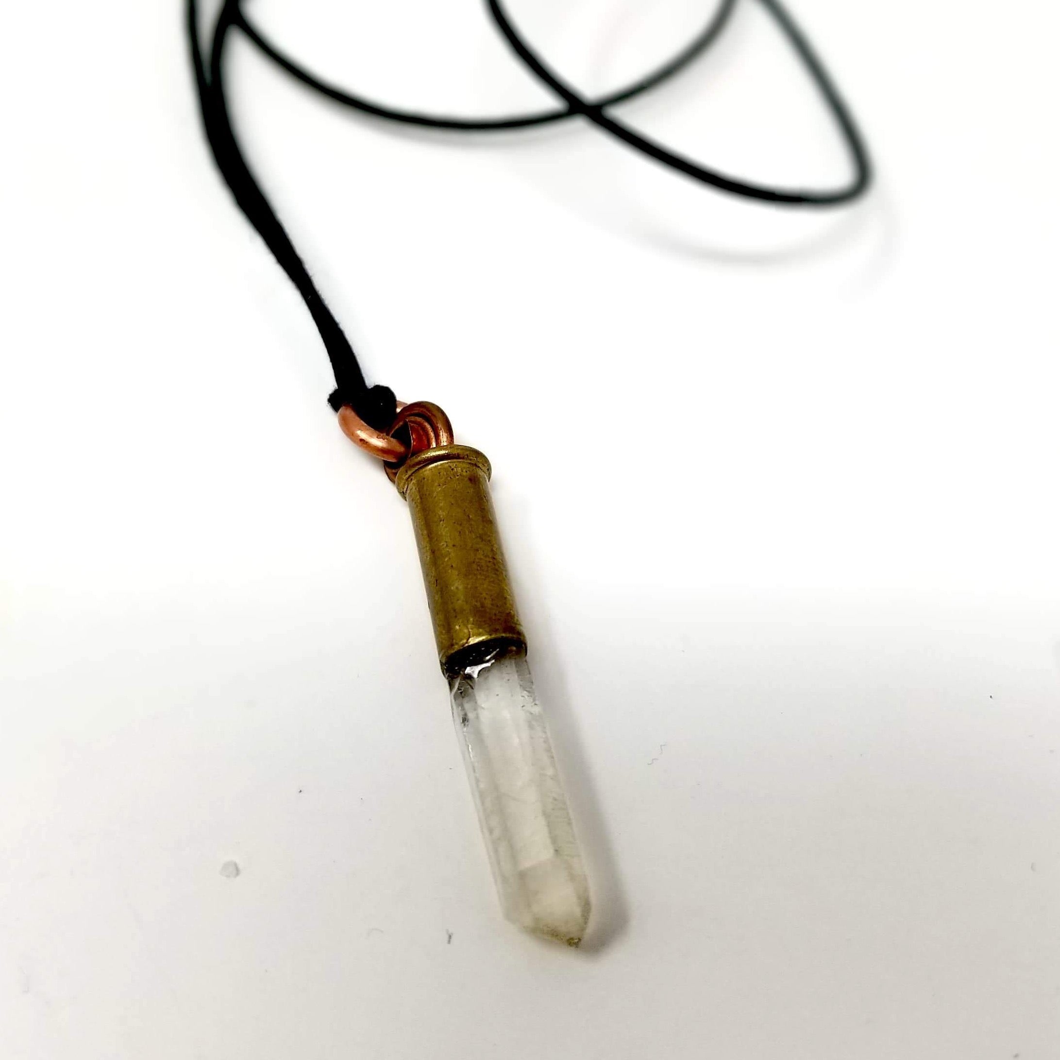 Quartz Crystal Bullet Necklace by Coyote Tales | Alternity