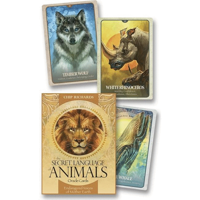 The Secret Language of Animals Oracle Cards: Endangered Voices of Mother Earth [With Book(s)] - alter8.com