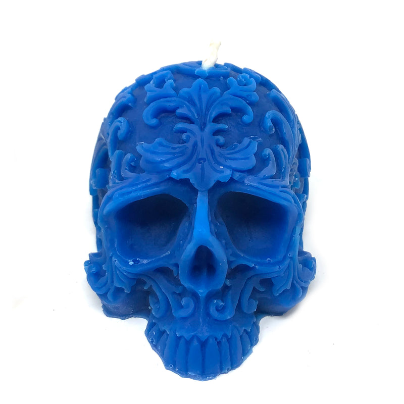 Skull Filigree Candle by Madame Phoenix - alter8.com