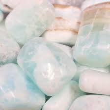 Caribbean Blue Calcite Large Tumbled - alter8.com